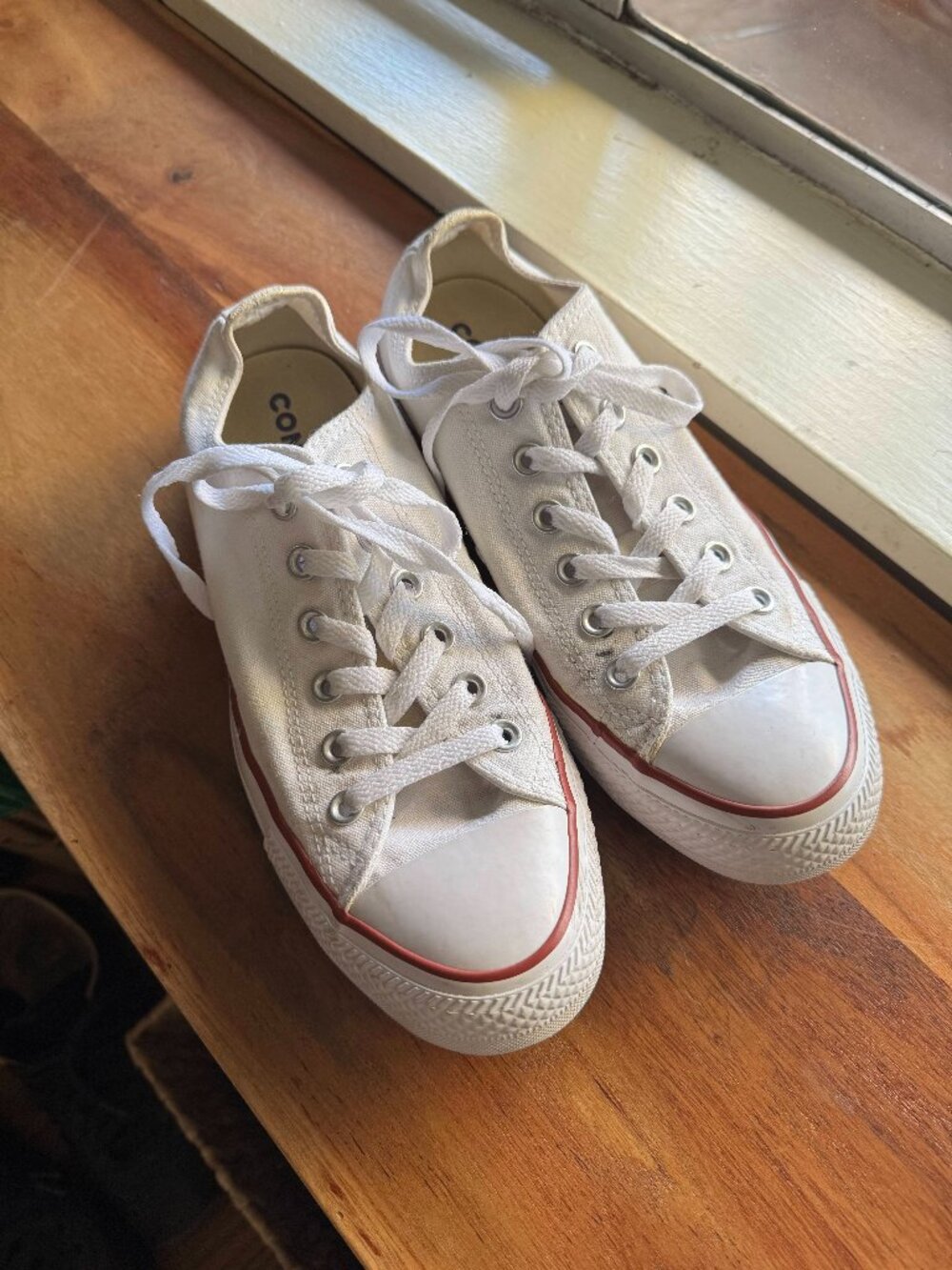 White Low-Top Converse